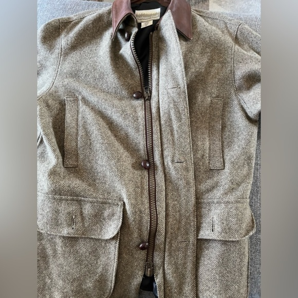 Coldwater Creek Barn Coat, Tweed Wool, Size Medium‎ Vegan